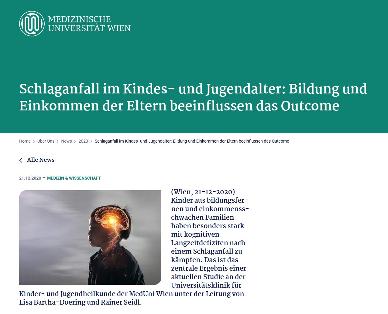 Textausschnitt aus dem MUW Press release